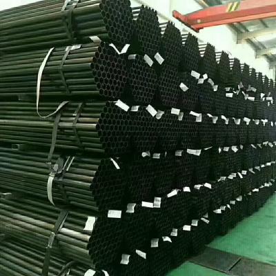 China Round And Square Cavity Section Black Iron Pipe Furniture Structure Large Scale Equipment Goods Shelf Q195 Carbon Erw Welded Soft Round Black Steel Pipe Furniture for sale