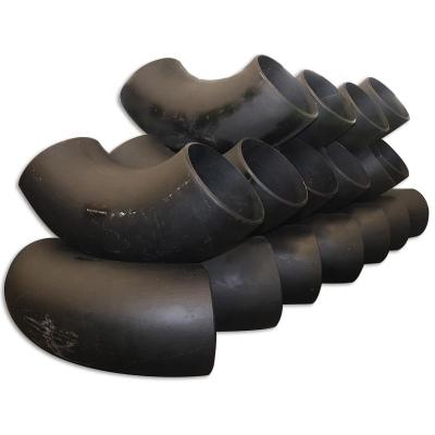 China Q235 Q195 Q215 ASME B16.9 45DEG A234 WPB Degree Pipe Fittings Carbon Steel Elbow 90 90 Degree Elbow Fittings for sale