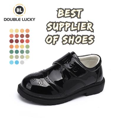 China DOUBLE Round LUCKY Zapatos De Cuero Supplier Dress Shoes For Chevrotin Logo Girls Dress Shoes Custom Made for sale