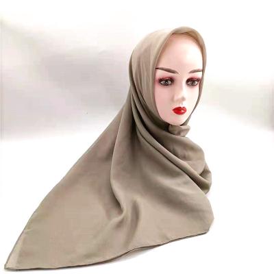 China wholesale japanese muslim abaya 100%polyester promotion telekung islamic plain dyed tank top hijab supplier tudung scarf hijabs 2021 for sale