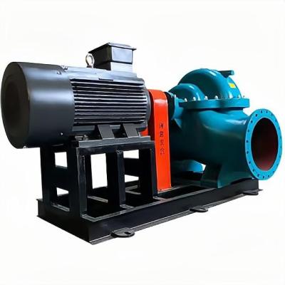 China Anti-corrosion horizontal split case s-type double suction single stage large capacity centrifugal water pump for sale