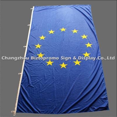 China Rectangle Advertising Teardrop Flags Eco - Friendly Washable AZO Free for sale