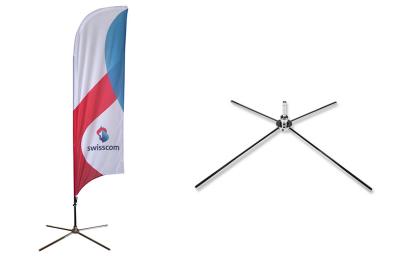 China Aluminium / Fiberglass Pole Feather Advertising Flags  for sale