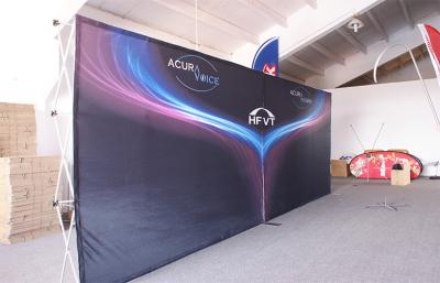 China 225 x 600 cm velcro Fabric Aluminium outdoor banner stand for Quick exhibition for sale