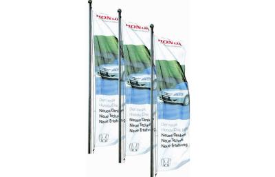 China Digital Printed Fire Proof advertising flags and banners with UV Protection for sale