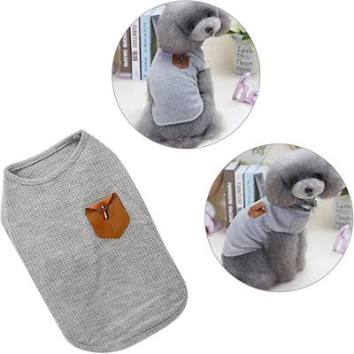 China Sustainable Wholesale High Quality Customized Comfortable Breathable Cotton Dog Clothes For Summer for sale