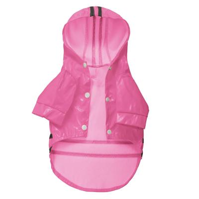 China High Quality Viable Water Resistant Dog Hoodie Raincoat Pet Jacket Reflective Clothes With Button Custom Design for sale