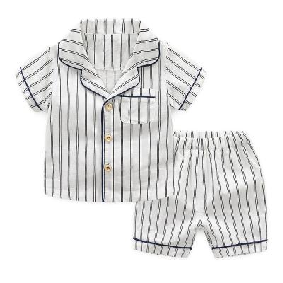 China Emmazoe Boys Pajamas Baby Boy Casual Pajamas Set Boys Short Sleeve Pajamas Sets for sale