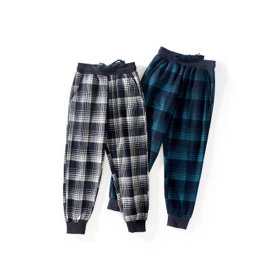 China Factory direct sales anti-pilling soft casual pants plaid children thin casual pants for sale