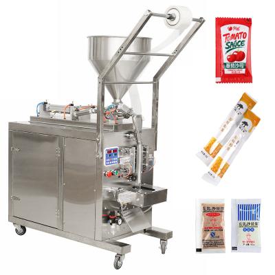 China Automatic Food Curry Salad Peanut Tomato Jam Butter Syrup Sachet Honey Sealing Tomato Sauce Packaging Machine for sale