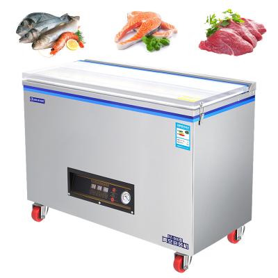 China Automatic Food Heat Food Meat Grains Packing Single Chamber Sealer Vacuum Sealing Machine for sale