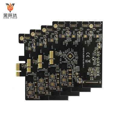 China Polyimide / FR-4 4 layers standard PCB solder board enepig PCB manufacturing plant Black color IPC-3 test ENIG for sale