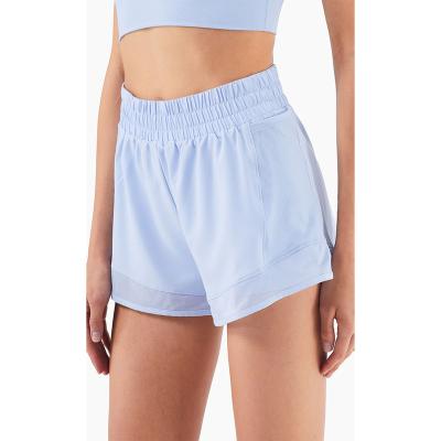 China Wholesale Fashion Breathable High Waist Workout Summer Sports Nylon Antibacterial Liner Shorts For Women for sale