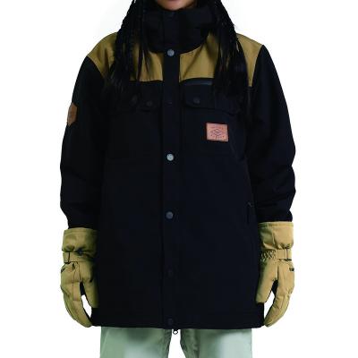 China High Quality Black Anti-UV Mens Custom Ski&snow Wear Snowboard Jackets for sale