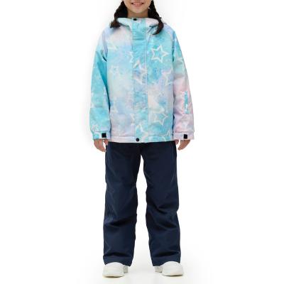 China Sale Anti-UV in Beige Ski Jacket Plus Size Kids Waterproof Ski Jacket Orange Waterproof Warm Ski Suit for sale