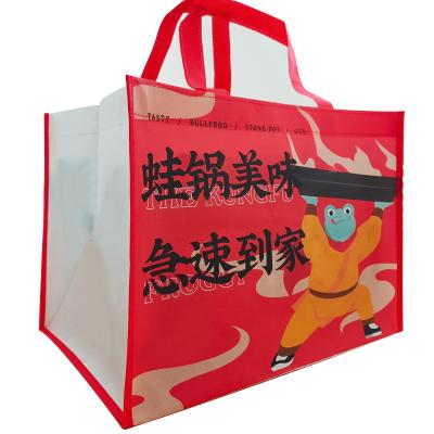 China Eco-friendly Wholesale Custom Color Nonwoven Bags Raw Materials Cheap Nonwoven Shopping Bags Can Be Reused for sale