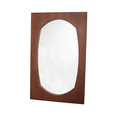 China 2022 New Technology Rustic Professional Manufacturing Special Shaped Vanity Mirror Solid Wood Wooden Vanity Mirror for sale