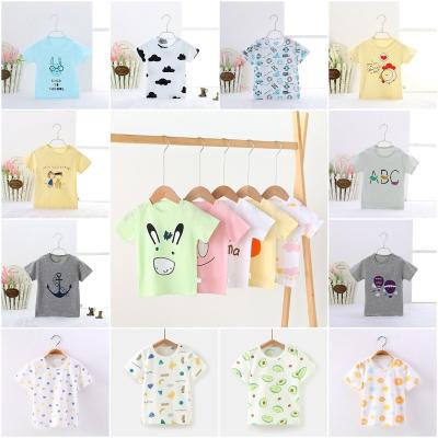 China QUICK DRY Children's Clothing Boys Short Sleeve T-shirt 2022 New Boys Summer Printed T-shirt Cotton Half Sleeve Shirt Factory Wholesale for sale