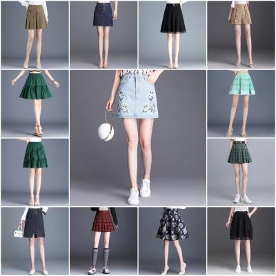 China Anti-static denim skirt female 2022 summer design sense of high waist spice bag buttocks show thin skirt skirt manufacturers wholesale for sale