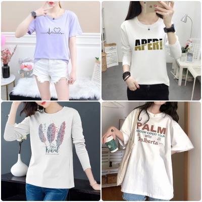 China 2022 summer CIA trend loose letter thin short sleeve T-shirt women European and American cotton Anti-wrinkle printed T-shirt summer jacket for sale