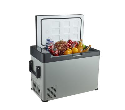 China low noise & 50L DC 12V Fast Cooling Portable Custom Cosmetic Freezer Mini Refrigerator Mini Car Fridge for sale