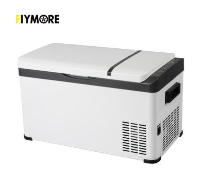 China ABS DC 12/24V Best Selling Food Truck Mini Car Fridge Freezer Portable Cold Drink Fridge Freezer. for sale