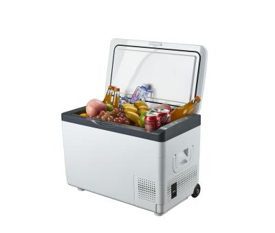 China Car/Truck/Bus/Boat/Freezer AC 110-220V and DC 12/24V Fridge Compressor Car Portable Fridge Mini Bar Fridge Outdoor Home Camping with Wheels for sale