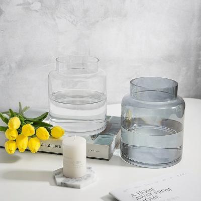 China Home Decoration empty luxury wedding centerpieces table decorations candle holder with lid for sale