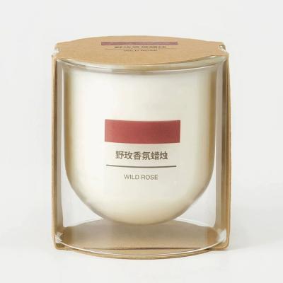 China Home Decoration bulk nordic home decor empty luxury candle warmer lamp ceramic candle jar with lid and boxes packaging for sale