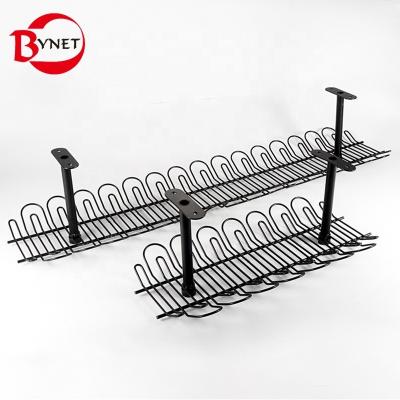 China Steel Under Desk Cable Management Tray Factory Custom OEM Desktop Cable Tray for sale