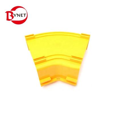 China PVC 45 Degree Horizontal Bend For 240mm Fiber Cable Tray for sale