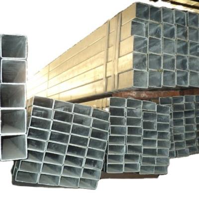 China Non Alloy Galvanized Rectangular Mature Furniture Building Material Steel Pipe Nigeria Tube for sale