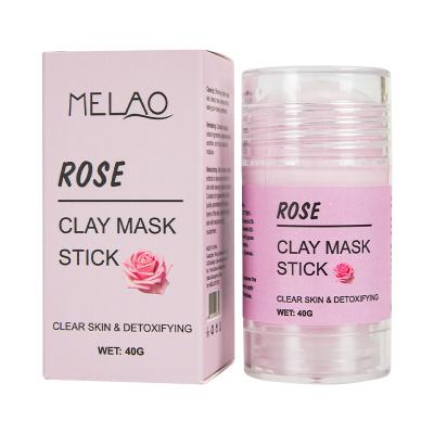 China Good Quality OEM ODM Hot Selling Pore Remover Solid Mud Rose Clay Mask Stick Cleansing Film for sale