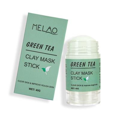 China Good Quality Hot Sale Pore Remover Mud Film Solid Daily Cleansing Exfoliating Green Tea Clay Mask Stick for sale