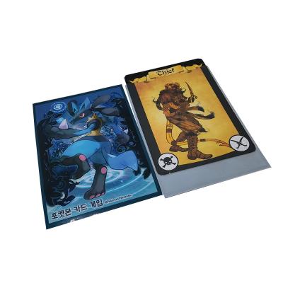 China Fashion Reputable Custom Trading Card Sleeves Printed Card Sleeve Matte Plastic Game Card Holder for sale