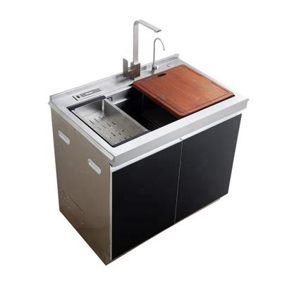 China With Built-in Faucet High Quality Stainless Steel Sink For Home Kitchen Equipment for sale