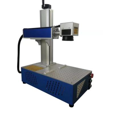 China 20w 30w 50w 100w CNC Engraving Machine Color Fiber Laser Marking Automated Loading Portable Desktop Deep Loading Machine For Metal for sale