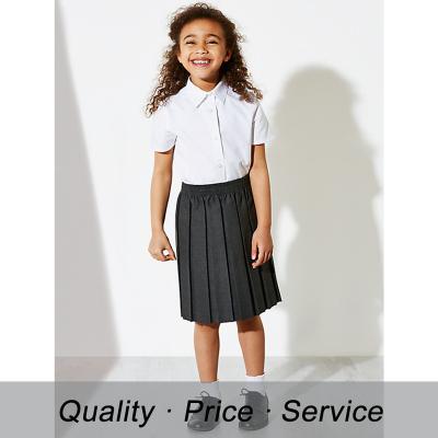 China Shirt SU-K18 School Uniform Shirts White 100% Cotton Shirt For Girls for sale