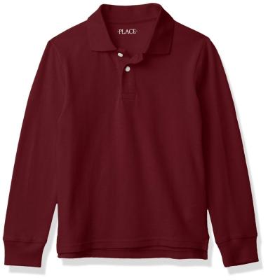 China China factory anti static popular kids long sleeve polo shirt for sale