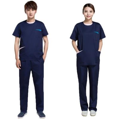 China Anti-Shrink Lab Hospital Worker Uniform Doctors and Nurses Coat and Pants Can be Printed with Custom Logo in Pure Cotton for sale