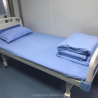 China Nondisposable Striped Bed Sheet Three Sets For Hospitals And Elderly Custom Made Pure Cotton And Medical Care Polyester Cotton Wholesale for sale