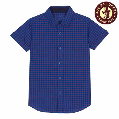 China Wholesale unique anti-pilling manufacturers china checked short sleeve dress shirts for men for sale