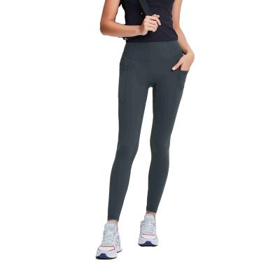 China 2021 High Waisted Yoga Good Quality Seamless QUICK DRY Burning Pants New Front Side Pocket Wholesale for sale