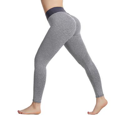 China Tik Tok Popular Fitness Honeycomb Breathable Yoga Pants Leggings Fashion Stretch Breathable for sale