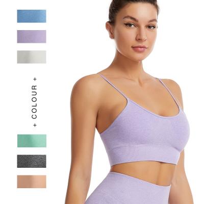 China Breathable All Season Women New Comfortable Seamless Sportswear Sling Quick Dry Yoga Bra for sale