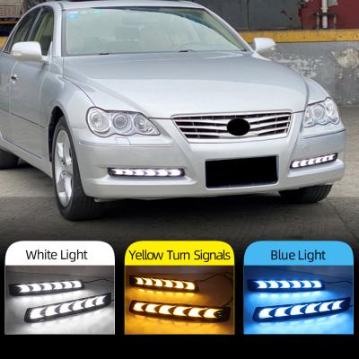 China ABS+led DRL For Toyota MARK X REIZ 2004 2005 2006 2007 2008 2009 LED DRL Fog Lamp Daytime Running Light Turn Signals for sale