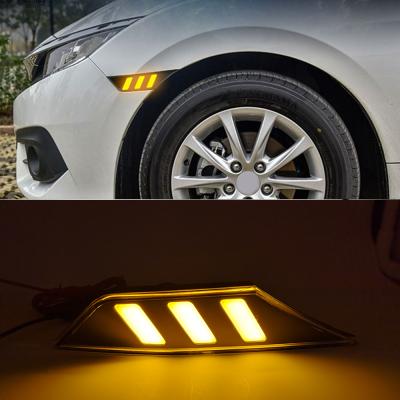 China ABS+LED For 2016-2020 Honda Civic LED Marker Turn Signal Lamp Light Running Light (Amber) / Side Marker Lights (White) for sale