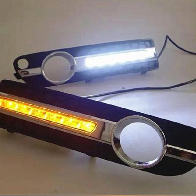 China ABS+LED Daytime Running Light For Volvo S80 2009 2010 2011 2012 2013 Car LED DRL Daytime Running Light With Yellow Turn Signal Light for sale