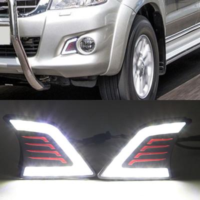 China ABS+led for Toyota Hilux Vigo 2012 2013 2014 car-styling waterproof LED DRL daylight signal lamp daytime running lights for sale