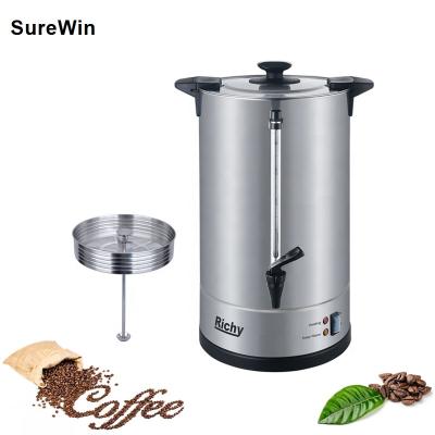 China High quality hotel maker double layer s/s coffee machine coffee catering urn electric percolator for making coffee for sale